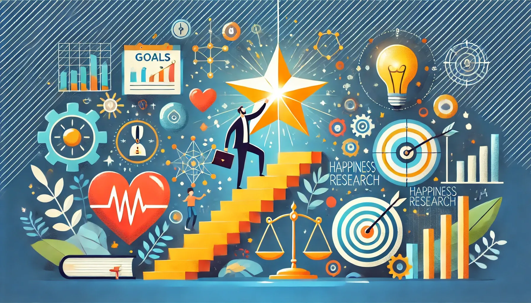 dalle_2024-07-26_17.45.00_-_an_illustration_for_a_blog_post_about_goals_and_well-being-_as_well_as_happiness_research._the_image_should_include_a_person_climbing_a_staircase_towa.webp